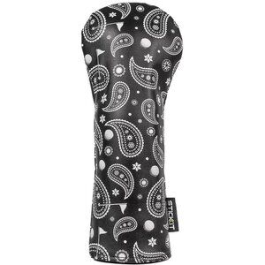 STICKIT Magnetic Fairway Headcover Black White Pasily Print